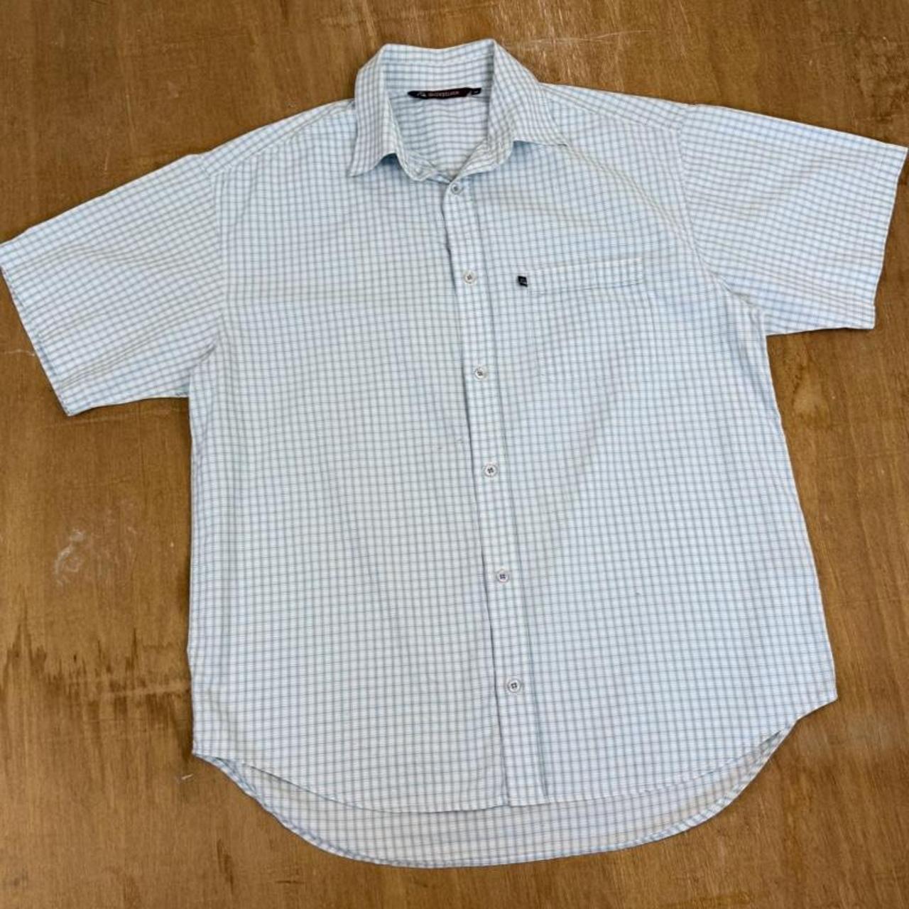 Quiksilver Vintage Y2K checked short sleeve button Shirt