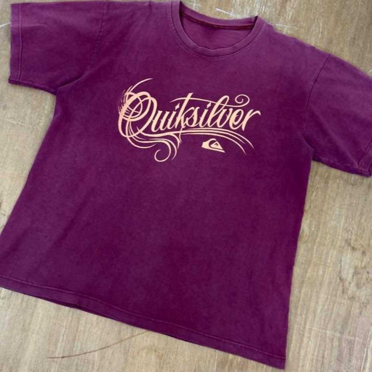 Quiksilver Surfwear burgundy Y2K T-Shirt