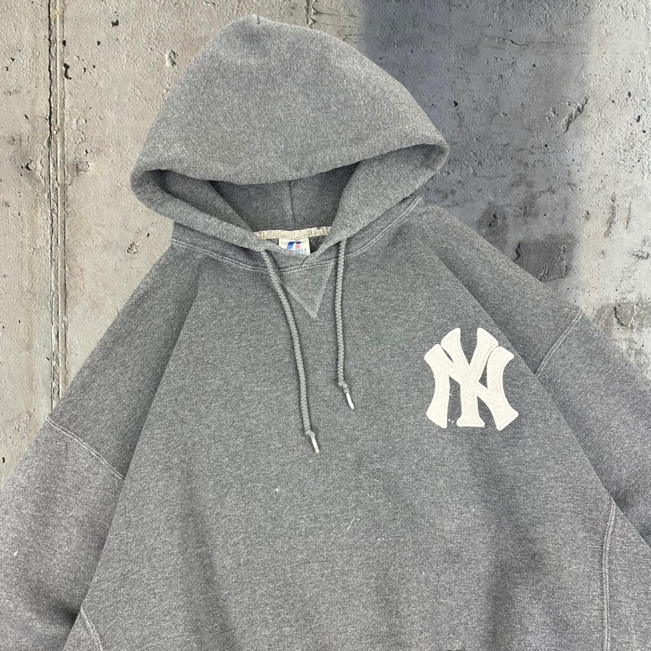 Russell athletic X Yankee embroidered Baseball 1/4 zip hoodie