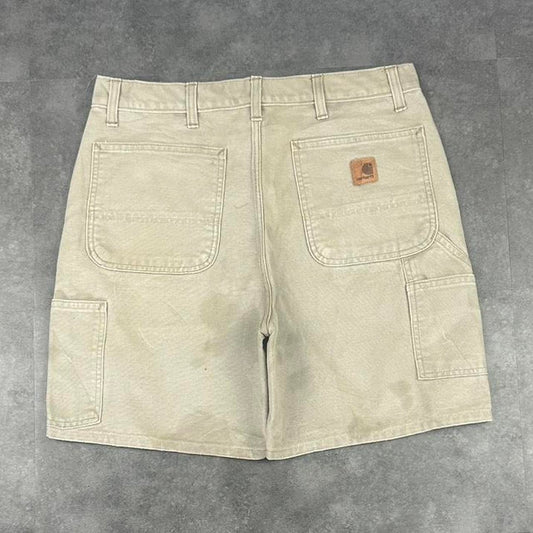 Carhartt 2000s dungaree workwear comfort fit cargo shorts