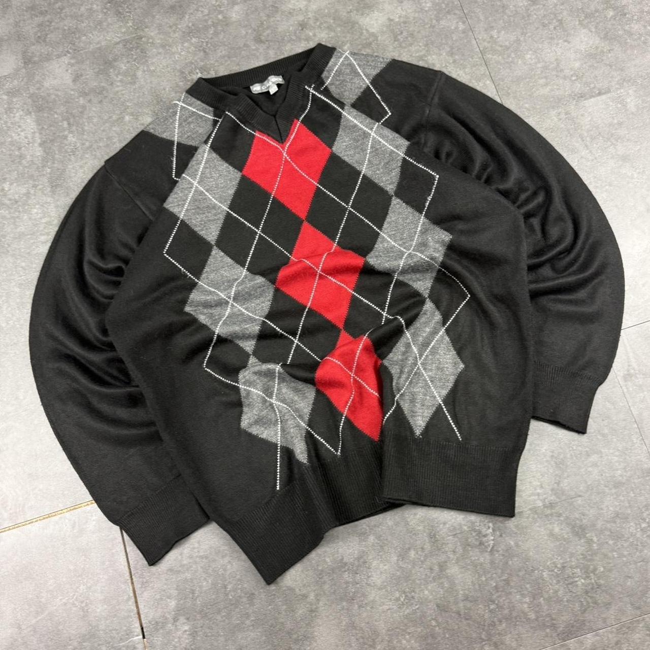 Fs Classics 90s golf style abstract knit jumper