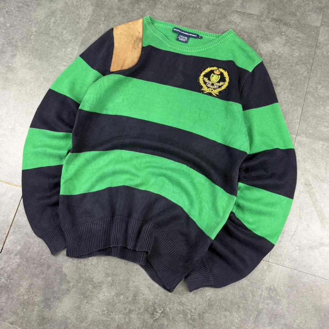Polo Ralph Lauren sport 90s spellout chunky knit jumper