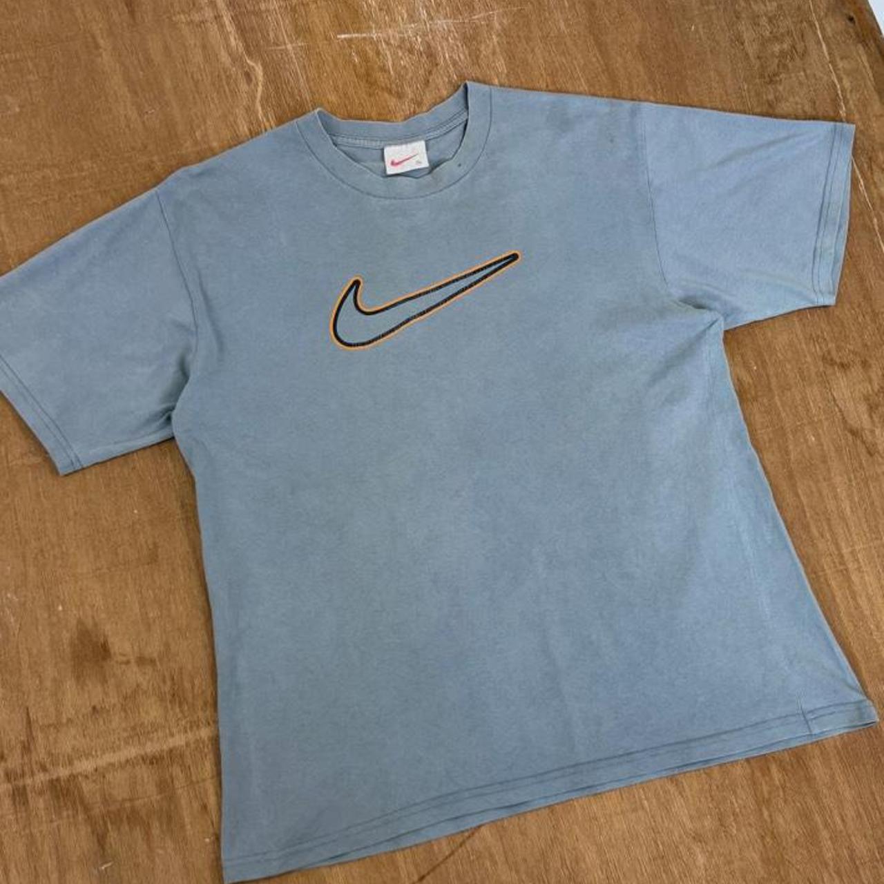 Vintage 90s Nike blue/grey Y2K T-Shirt