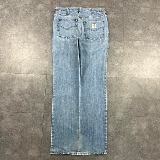 Carhartt 2000s dungaree workwear comfort fit denim cargo trousers