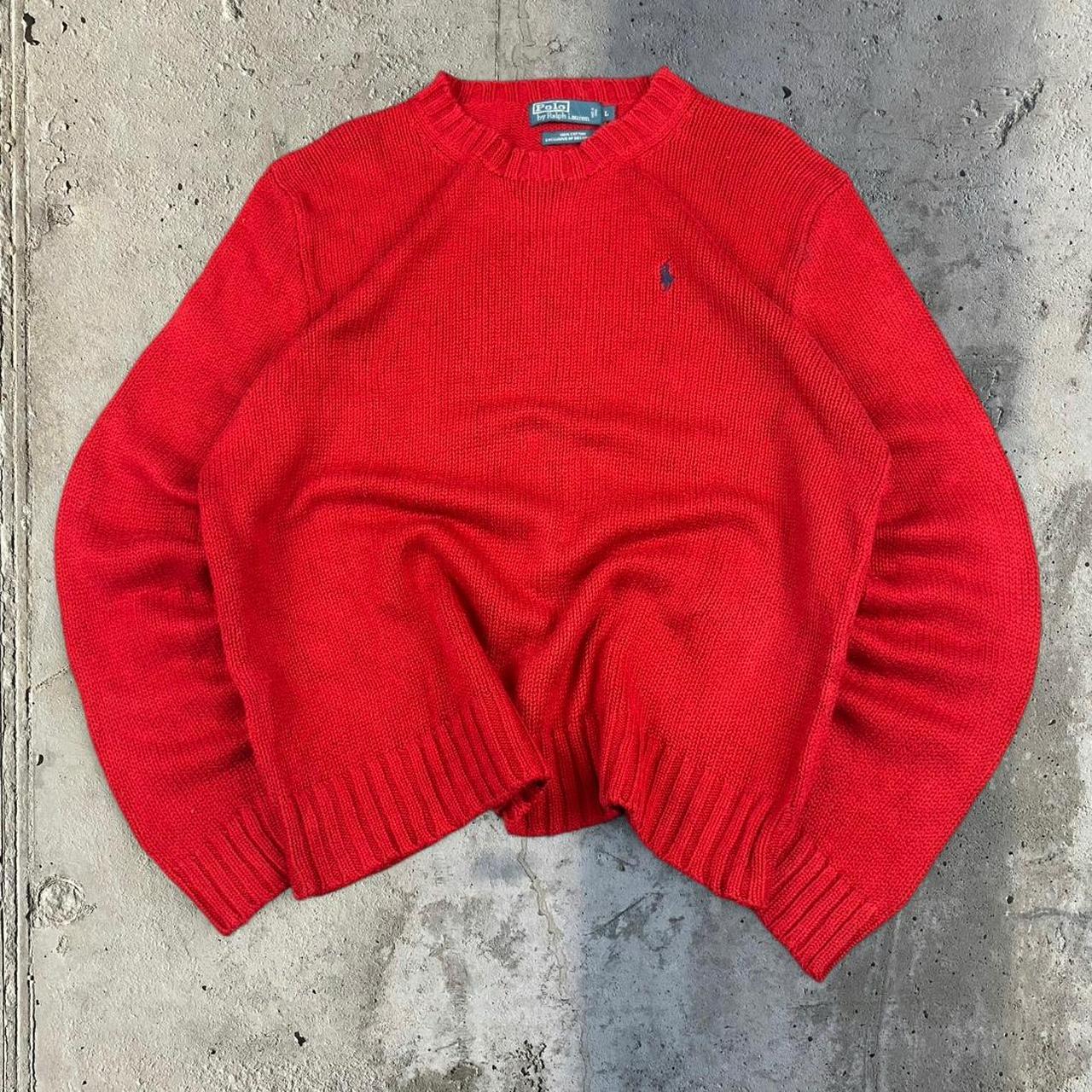 Polo Ralph Lauren 90s chunky knit heavyweight fisherman’s jumper