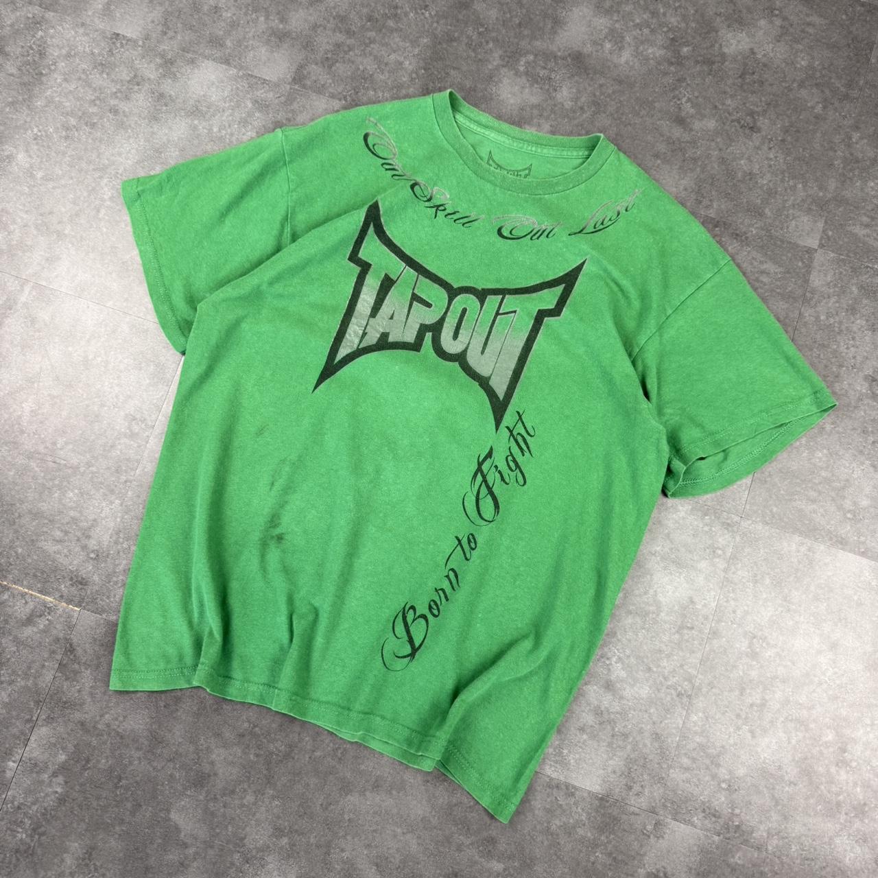 Tapout 2000s skate mma elite affliction Spellout graphic T shirt