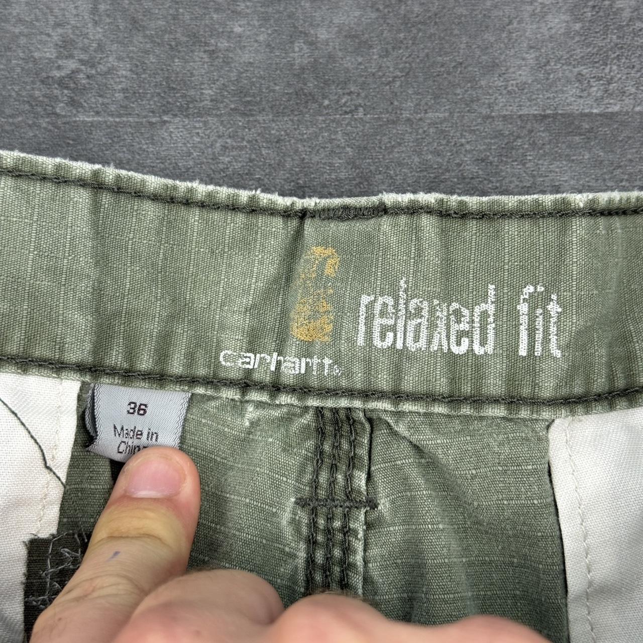 Carhartt 2000s dungaree workwear comfort fit cargo shorts