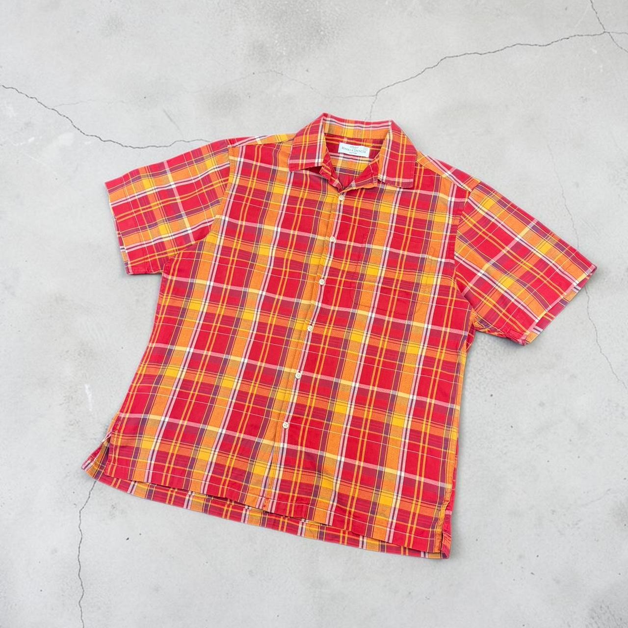 Marks and Spencer’s St Michael M&S Vintage Y2K Surfwear short sleeve check pattern shirt