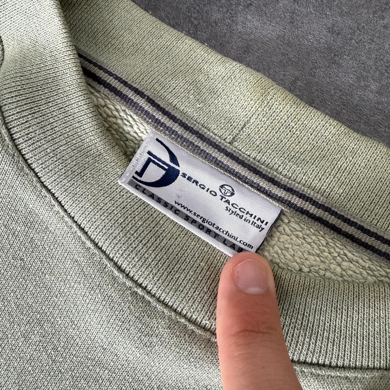 Sergio Tacchini 2000s vintage sportwear big Logo classic embroidered sweatshirt