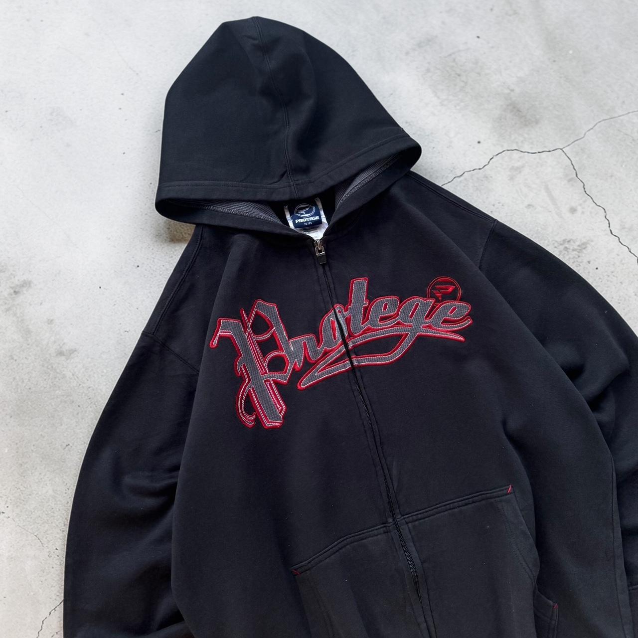 Protege Vintage Y2K Hiphop 2000s back zip up hoodie