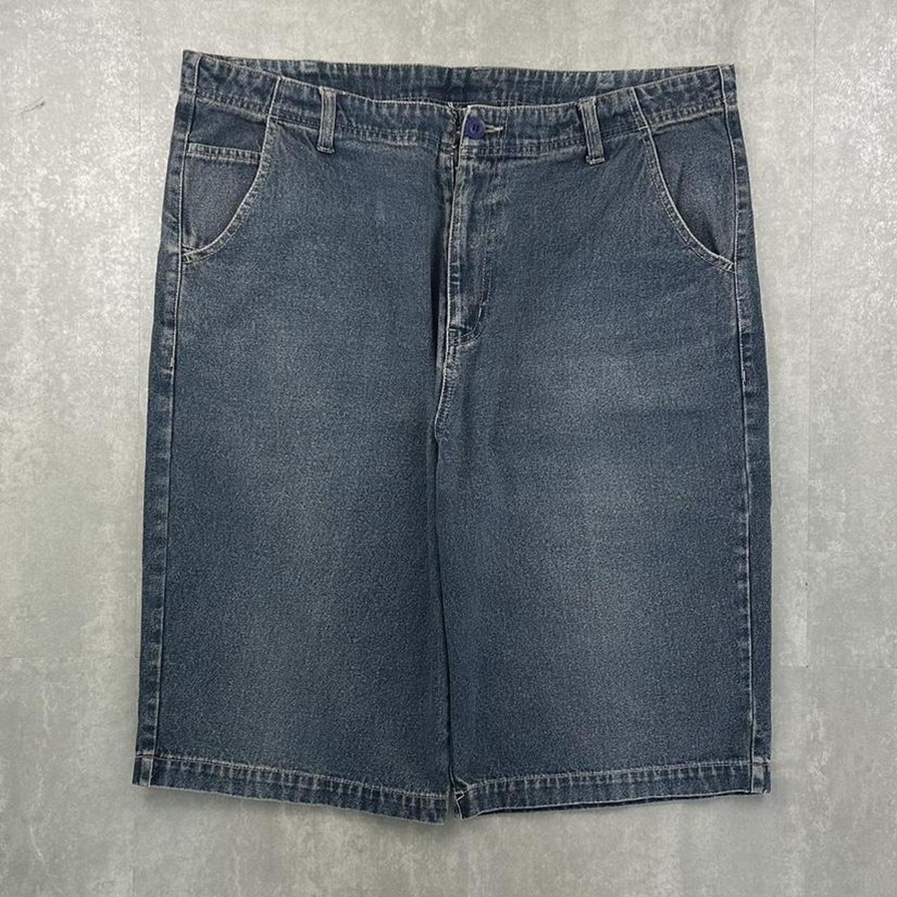 Japanese style 2000s spellout carpenter style jorts