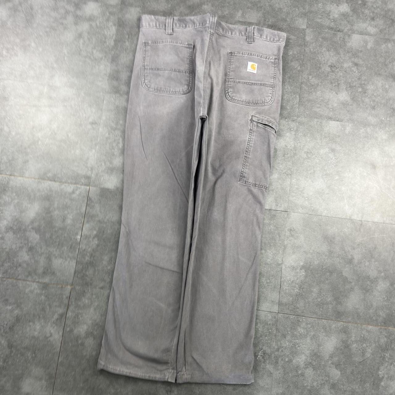 Carhartt 2000s dungaree workwear comfort fit denim cargo trousers