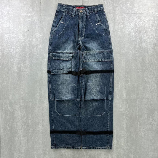 Jing Yang Denim jeans 2000s spellout carpenter skate jeans