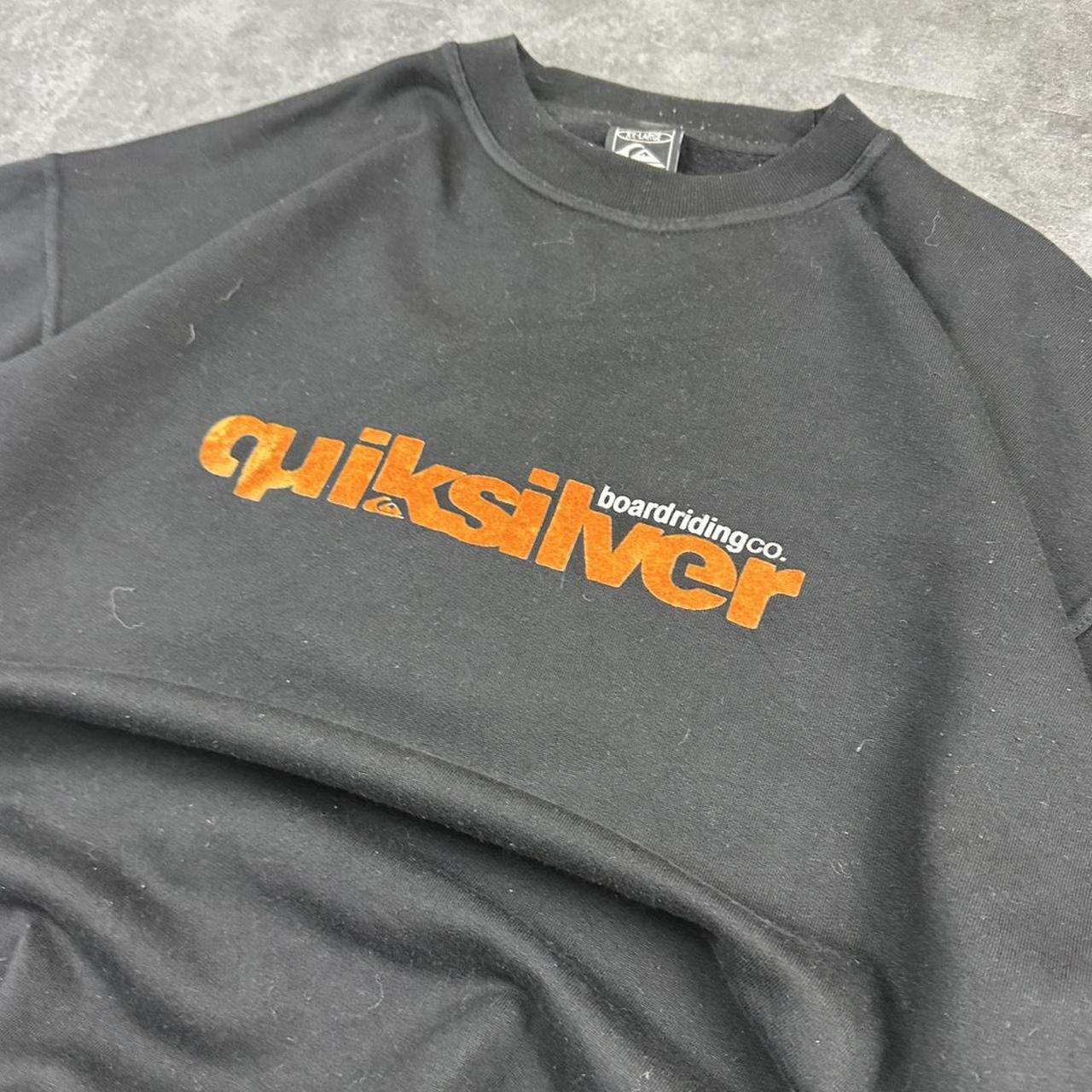 Quiksilver Vintage 2000s Surfwear company grunge y2k spellout sweatshirt