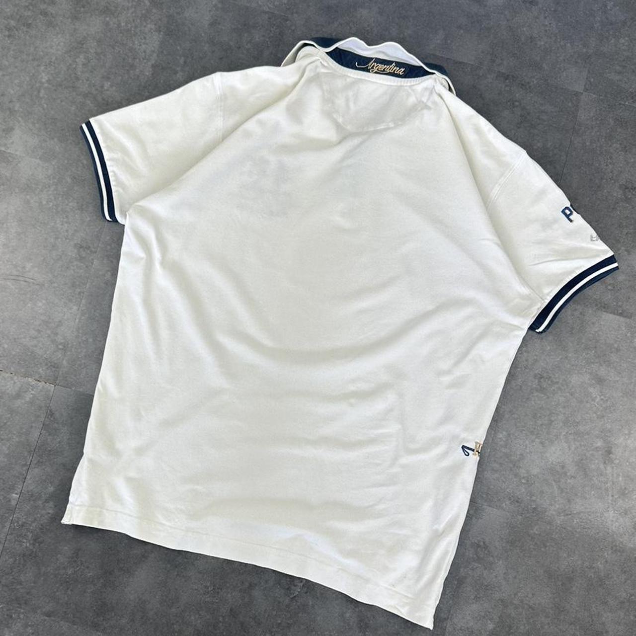 La Martina 2000s Jockey shirt Spellout graphic collared polo T shirt