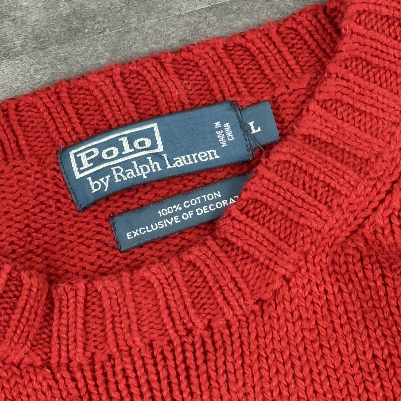 Polo Ralph Lauren 90s chunky knit heavyweight fisherman’s jumper
