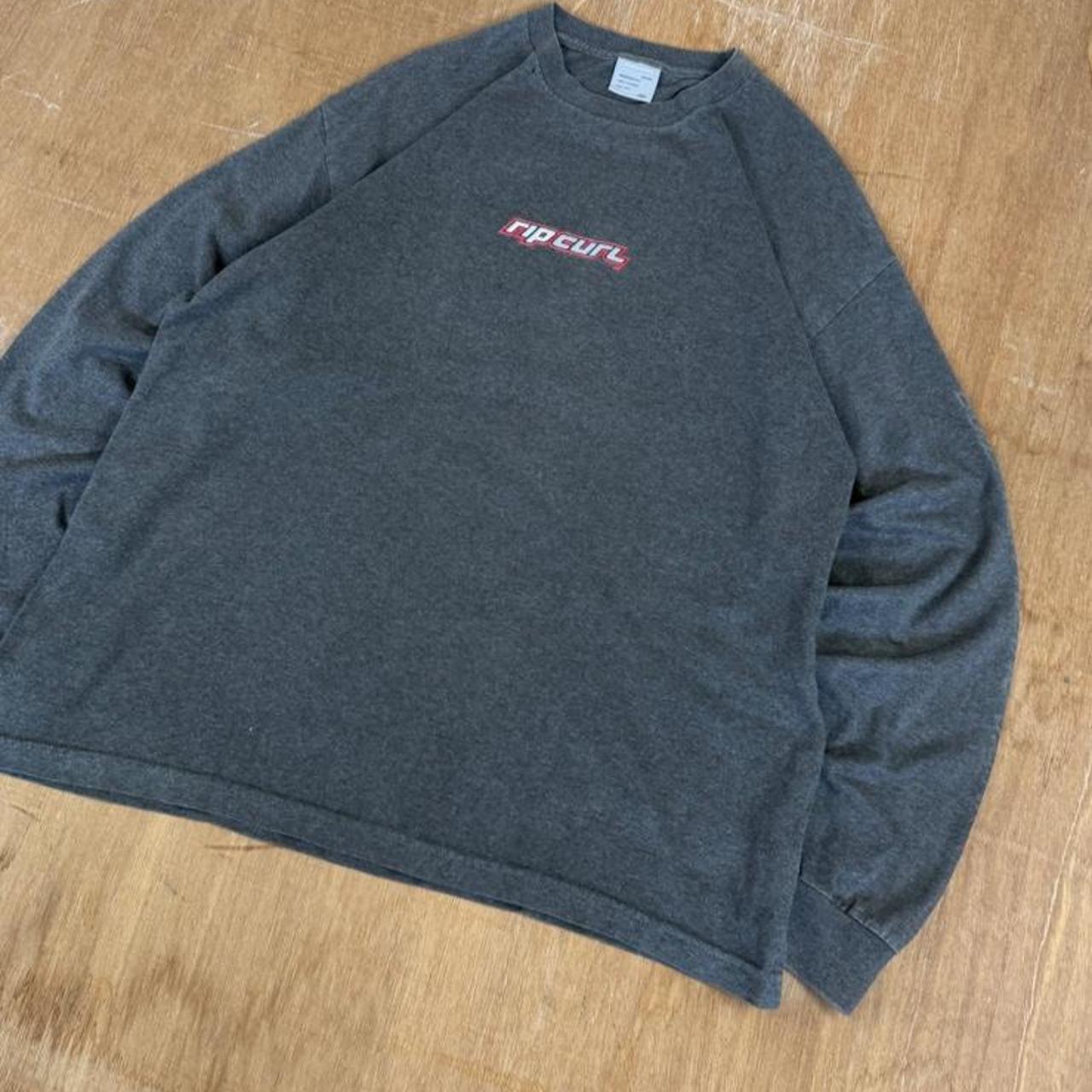 Rip Curl Surfwear grey Y2K long sleeve T-Shirt