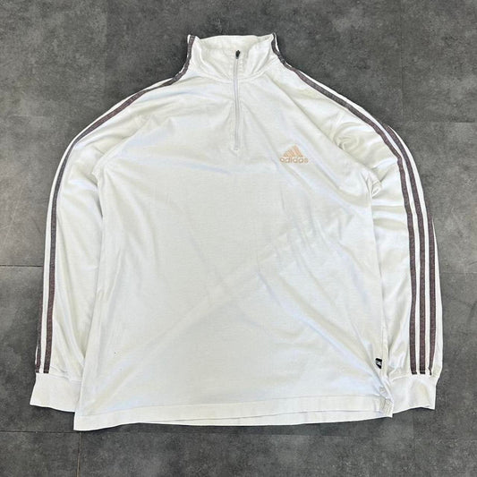 Adidas 2000s vintage Sports logo 1/4 zip Sweatshirt