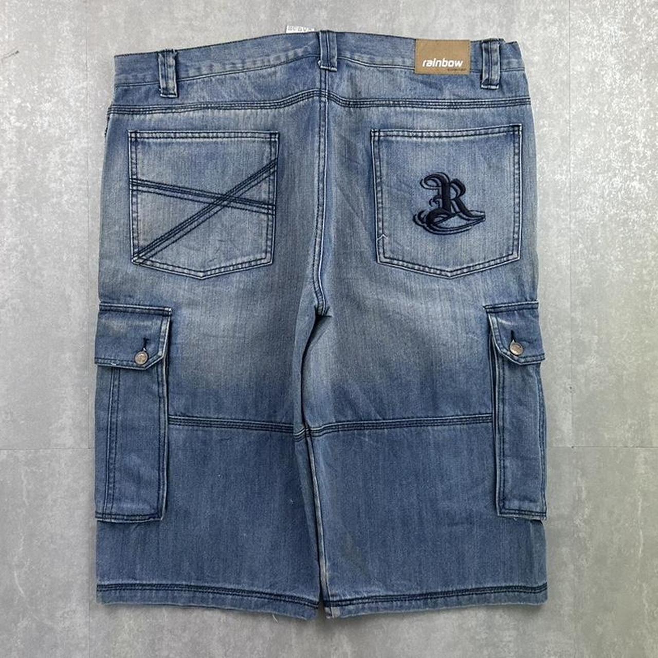 Japanese Style old English 2000s spellout carpenter fit skate jorts