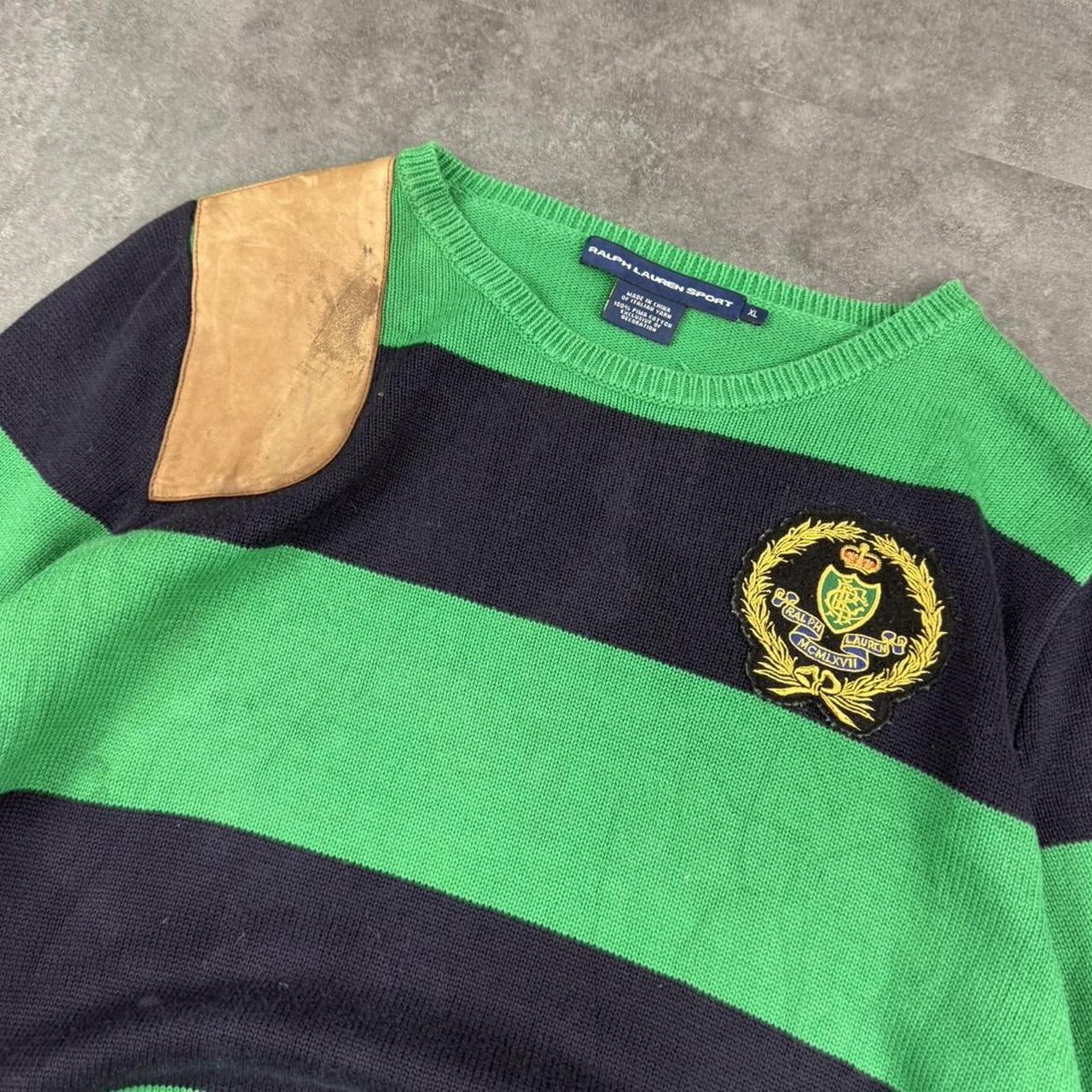 Polo Ralph Lauren sport 90s spellout chunky knit jumper