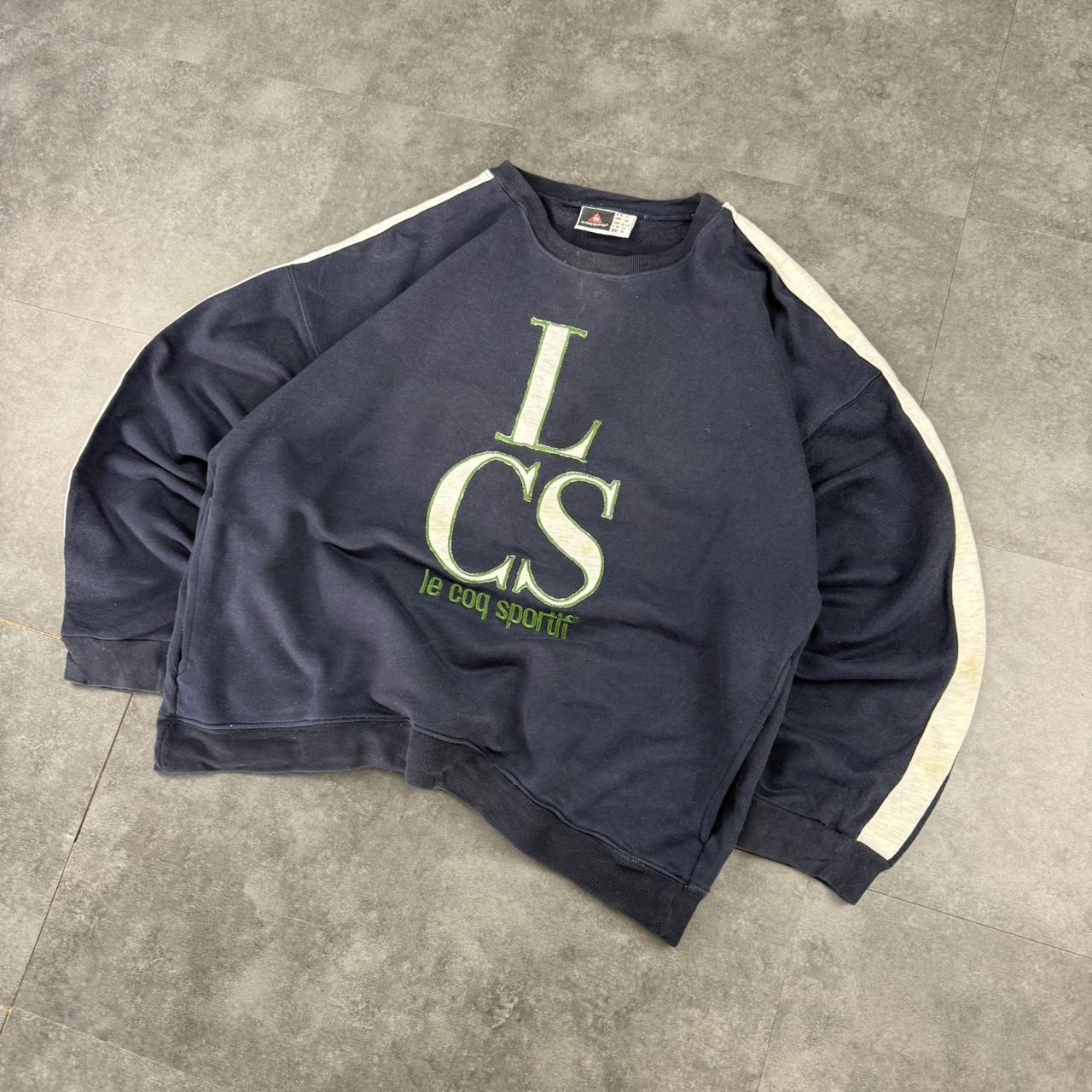 Le Coq Sportif 2000s vintage sportwear big Logo classic embroidered sweatshirt