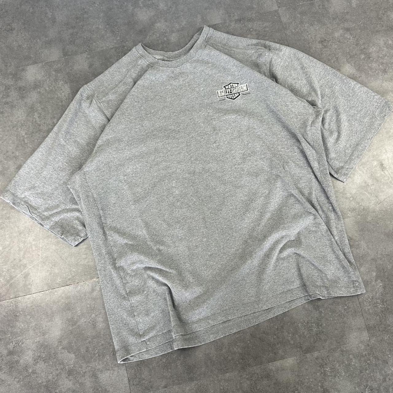 Harley Davidson 2000s biker motorcycle logo Spellout graphic T shirt