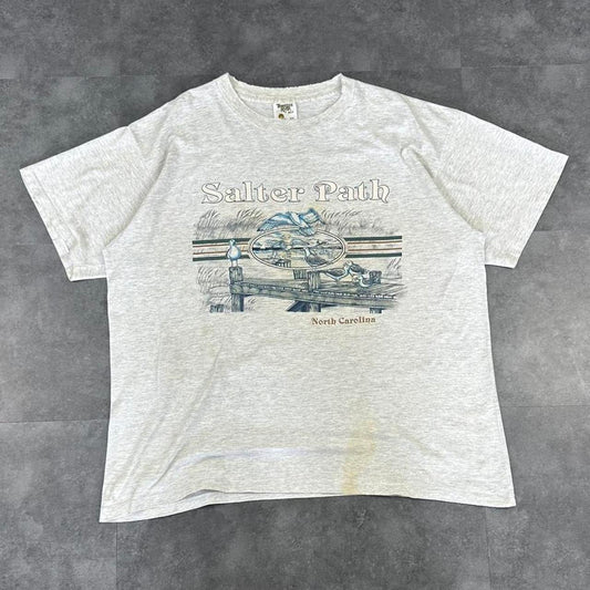 Tennessee river gold T 2000s Y2K logo print North Carolina graphic T shirt
