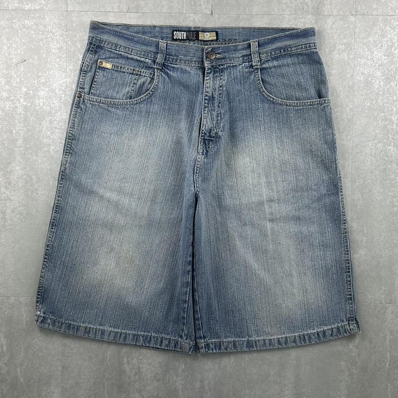 Southpole 2000s spellout carpenter style jorts