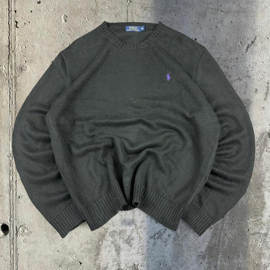 Polo Ralph Lauren 90s chunky knit heavyweight fisherman’s jumper