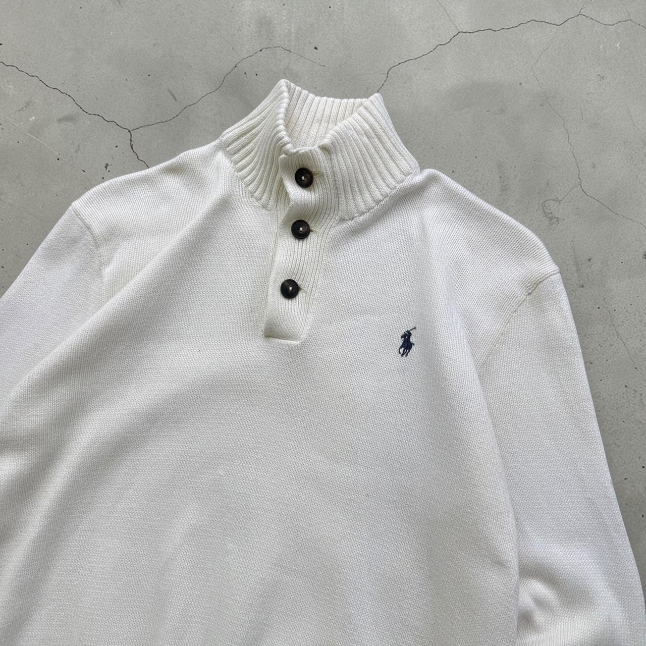 Polo Ralph Lauren 90s chunky knit heavyweight button neck jumper