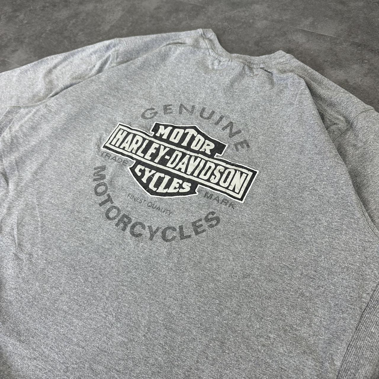 Harley Davidson 2000s biker motorcycle logo Spellout graphic T shirt