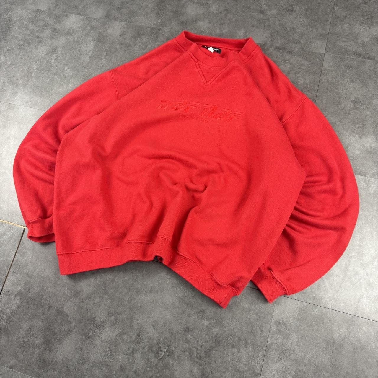 Naf Naf 90s vintage embroidered logo sweatshirt