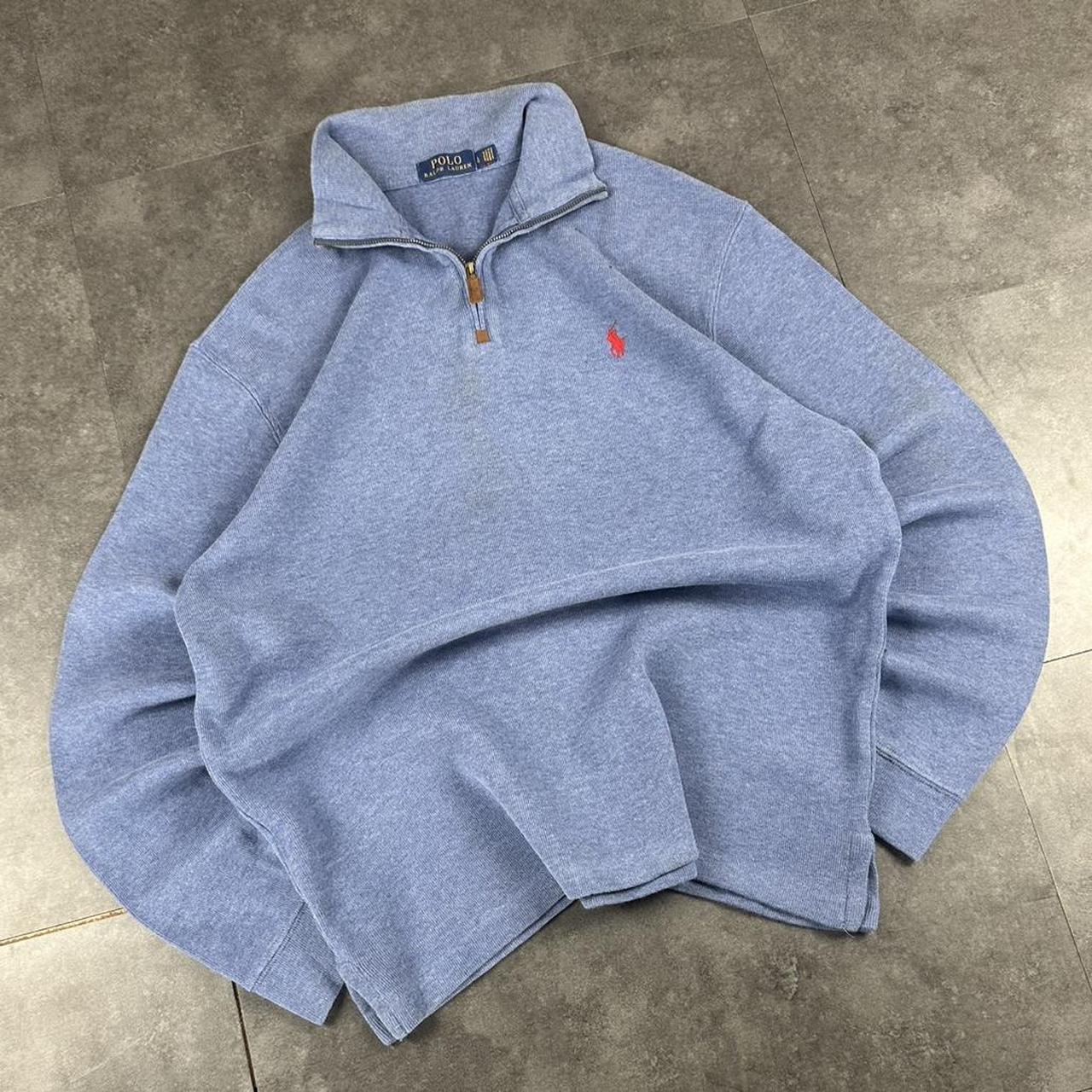 Polo Ralph Lauren 90s chunky knit pullover knit 1/4 zip jumper