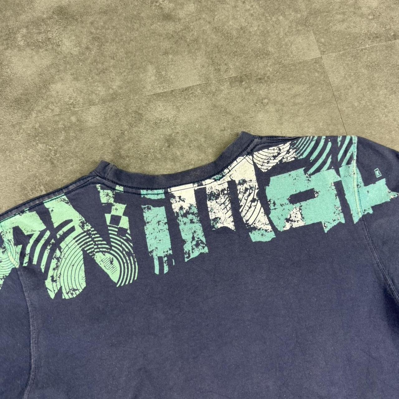Animal 2000s Print graphic logo surf T shirt