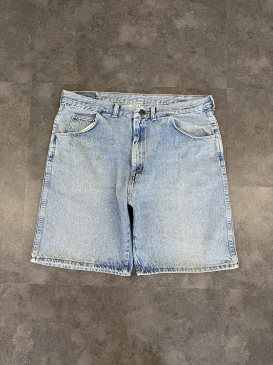 Wrangler Vintage Baggy Loose Jorts 90s Y2K Denim Jeans Shorts Skater 38W