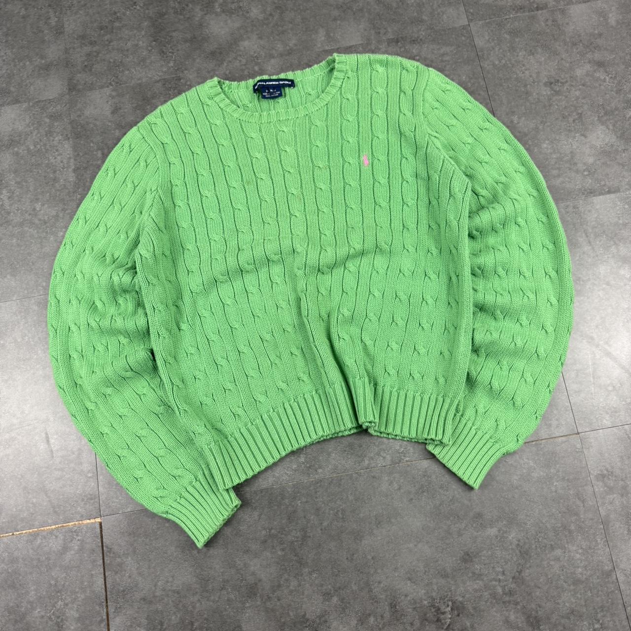 Polo Ralph Lauren 90s chunky cable knit heavyweight jumper