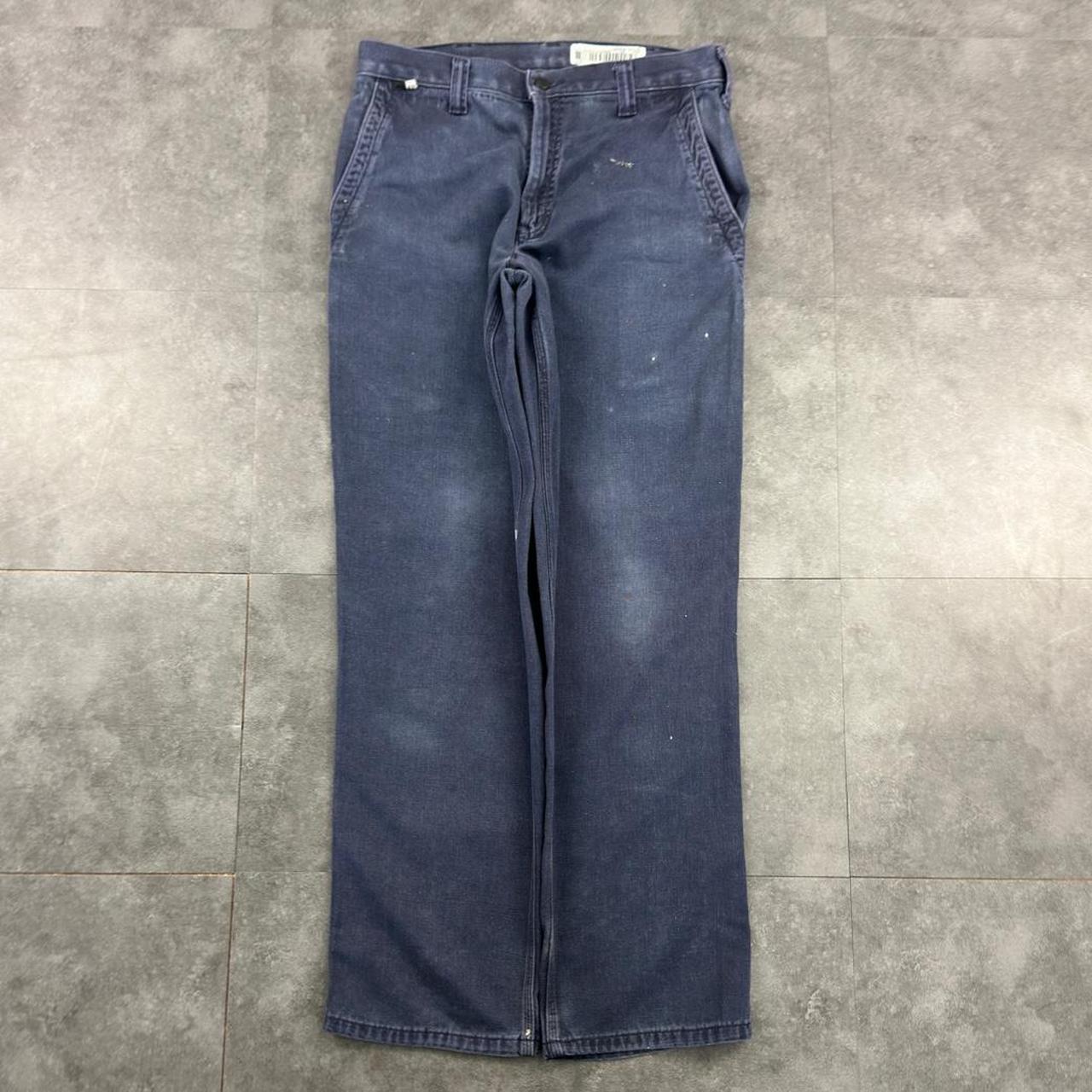 Carhartt 2000s dungaree workwear comfort fit denim cargo trousers