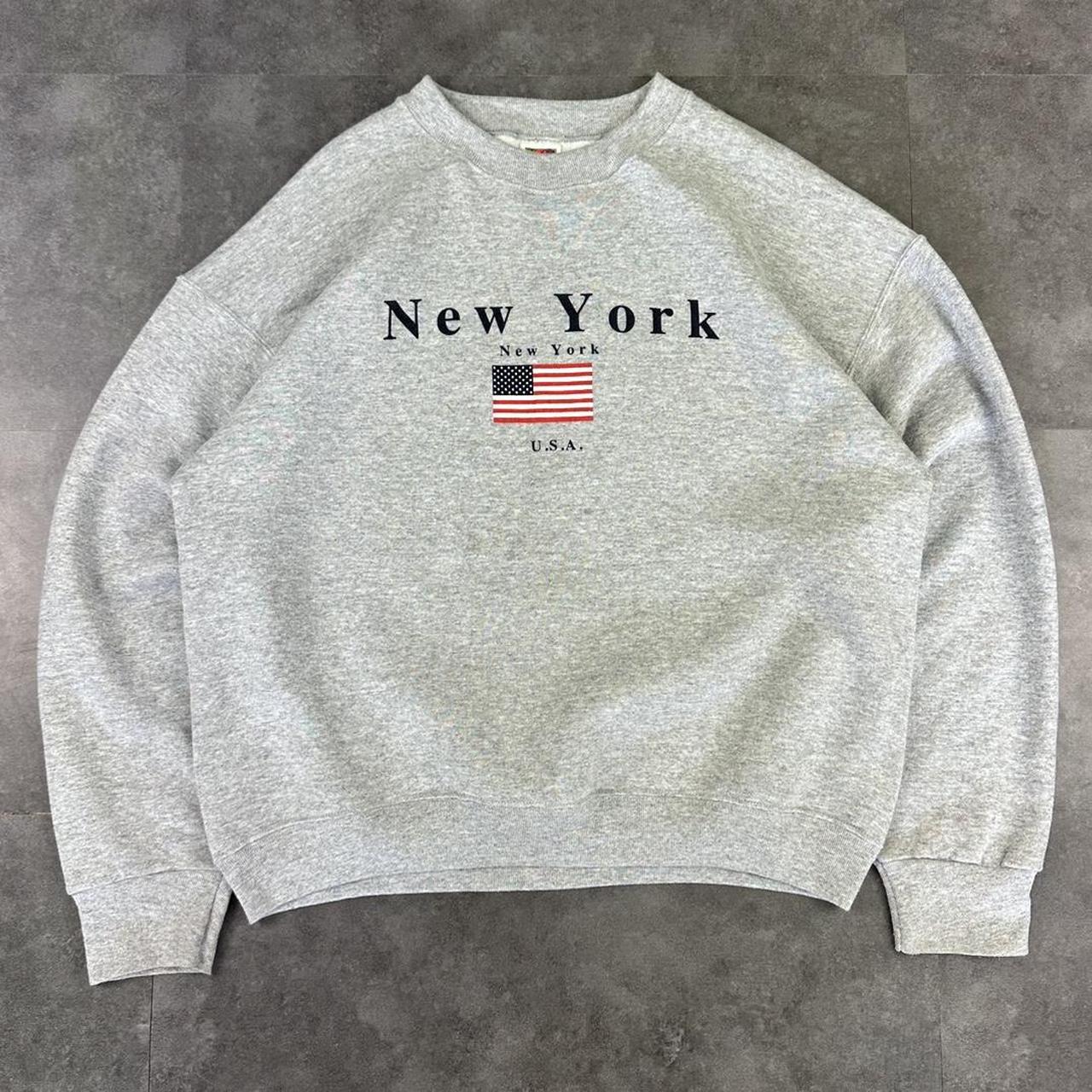 Vintage Fruit of The Loom Best 90s Printed New York sweatshirt