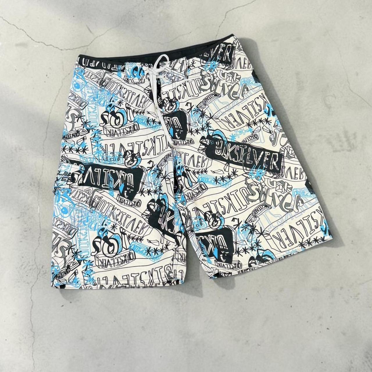 Quiksilver surfer vintage Y2K Surfwear beach swim board shorts