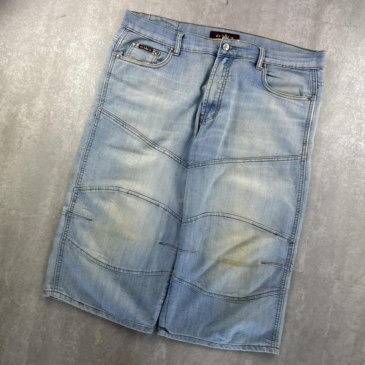 Japanese style 2000s spellout carpenter style jorts