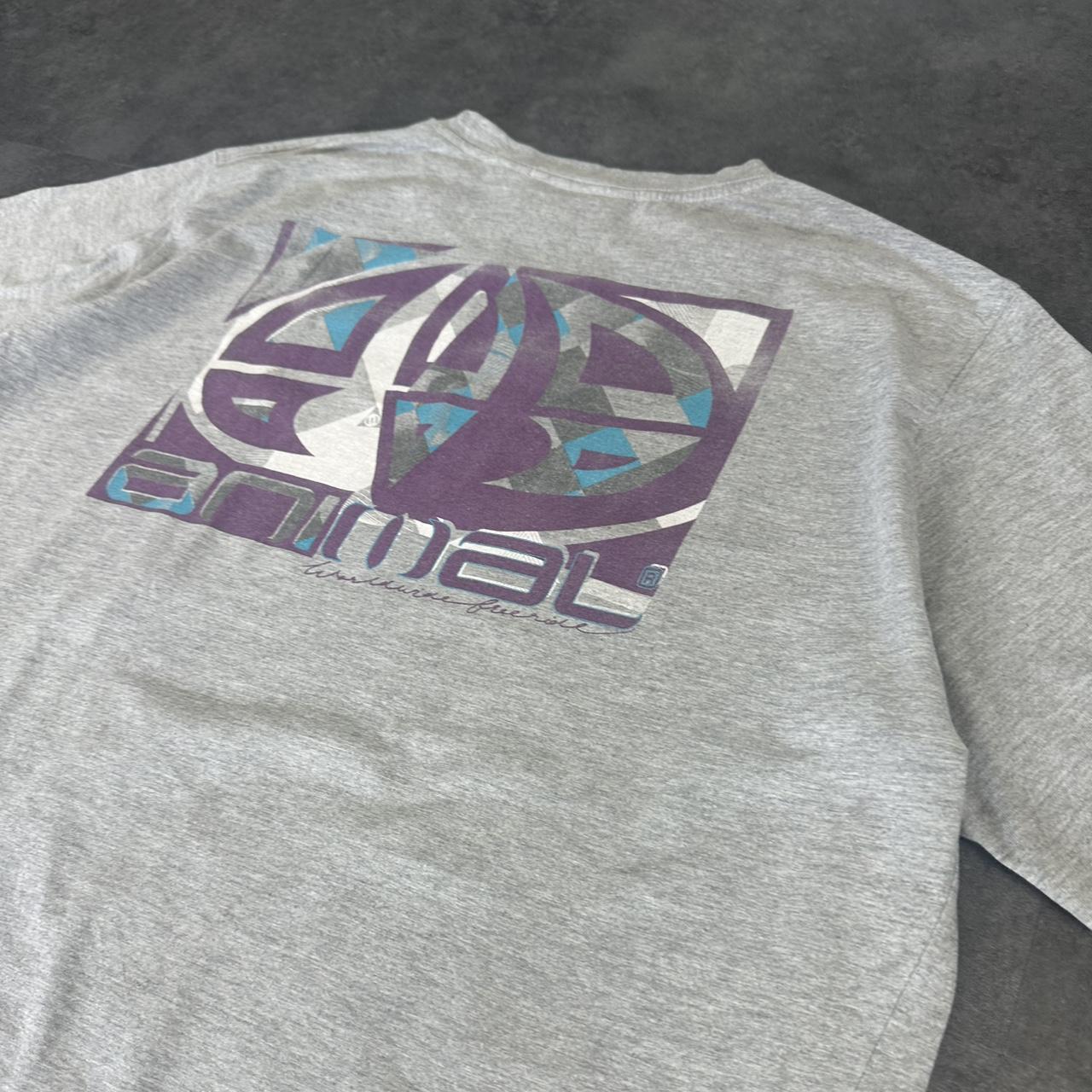 Animal 2000s Print graphic logo T shirt