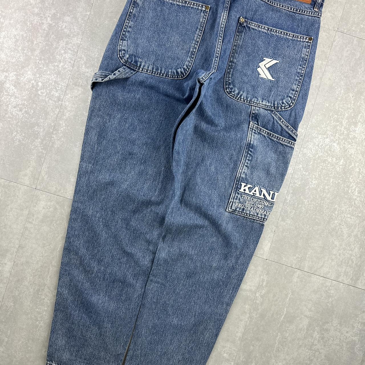 Karl Kani hiphop jeans 2000s embroidered carpenter jeans