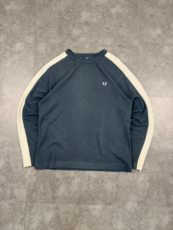 Fred Perry 2000s Embroidered knit Sweatshirt 90s y2k Size M