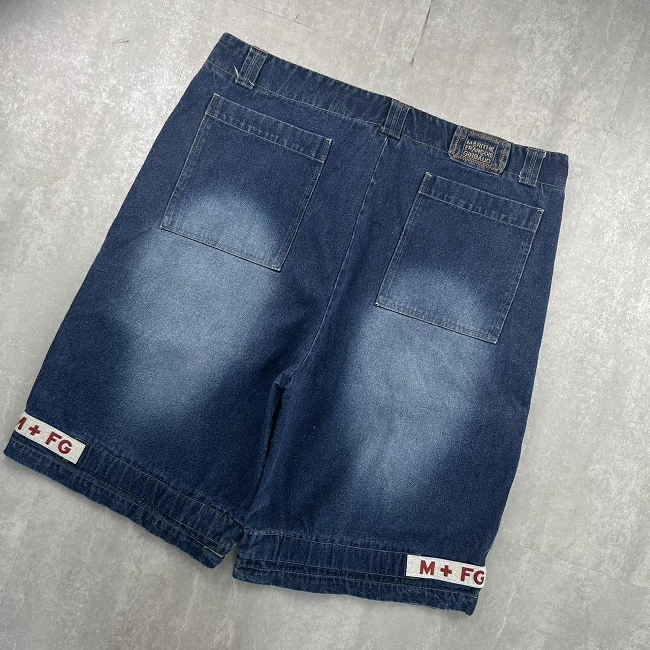 M + FG Japanese style 2000s spellout carpenter style jorts