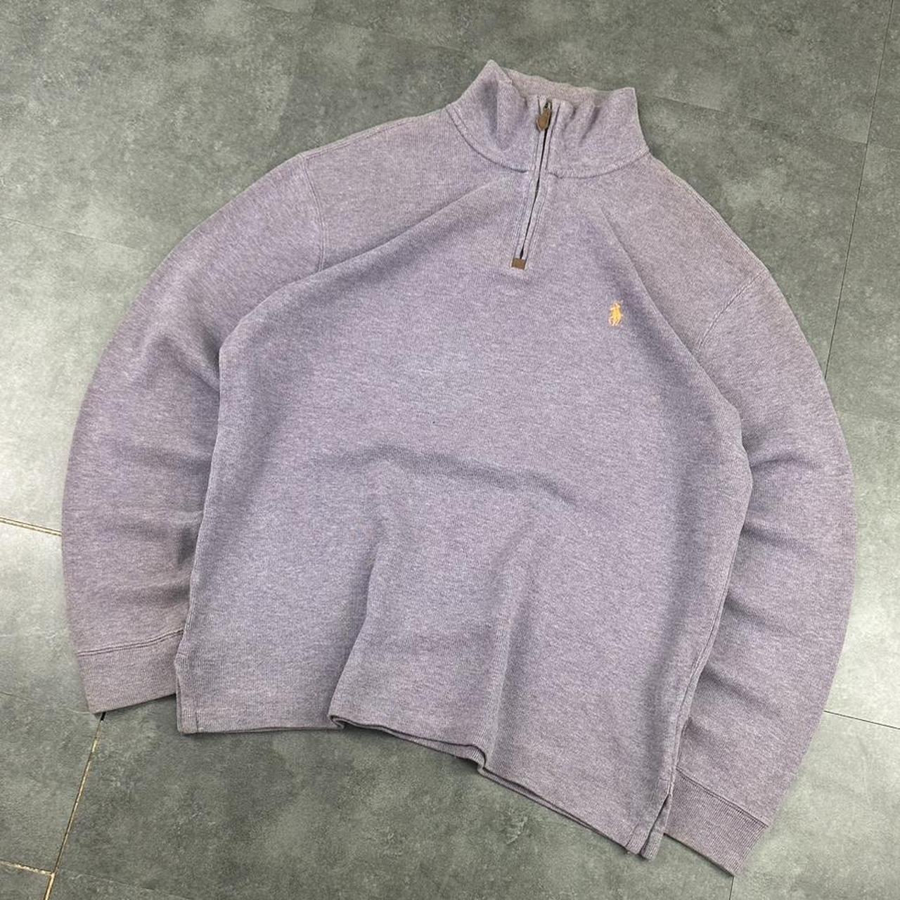 Polo Ralph Lauren 90s chunky knit pullover knit 1/4 zip jumper