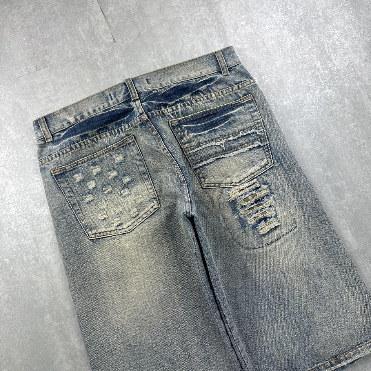 K&M Japanese style 2000s spellout carpenter style jorts