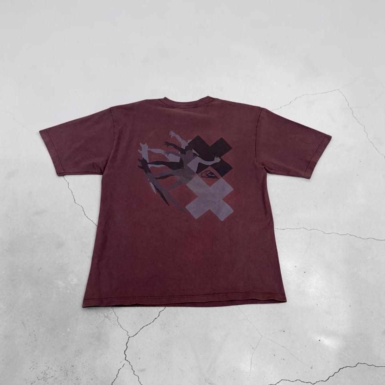 Quiksilver Surfwear burgundy Y2K T-Shirt