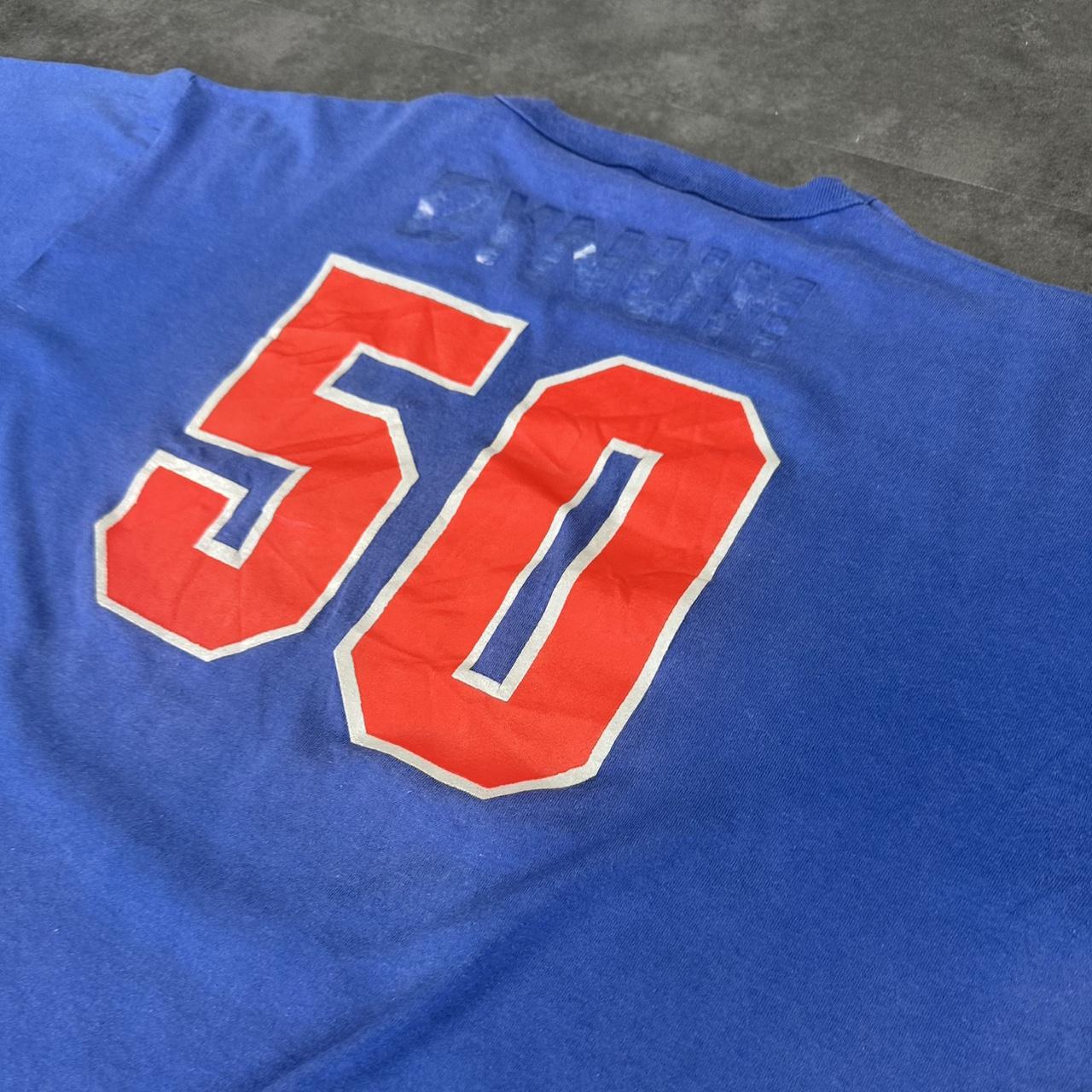 Russel Athletics T 2000s Print graphic Blue springs Baseball T shirt