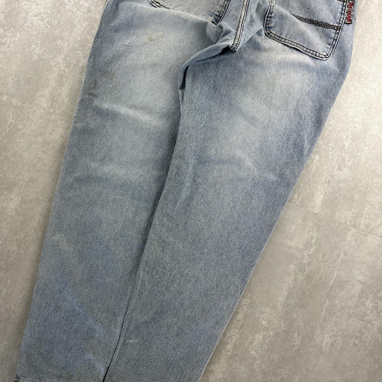 Japanese style denim 2000s spellout carpenter fit skate jeans