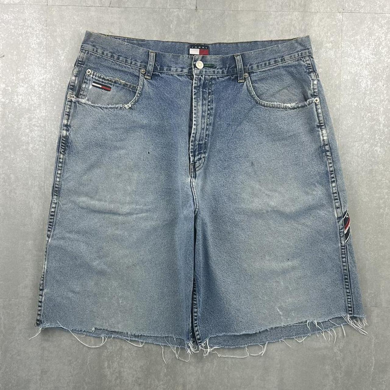 Tommy Hilfiger 2000s spellout carpenter style jorts